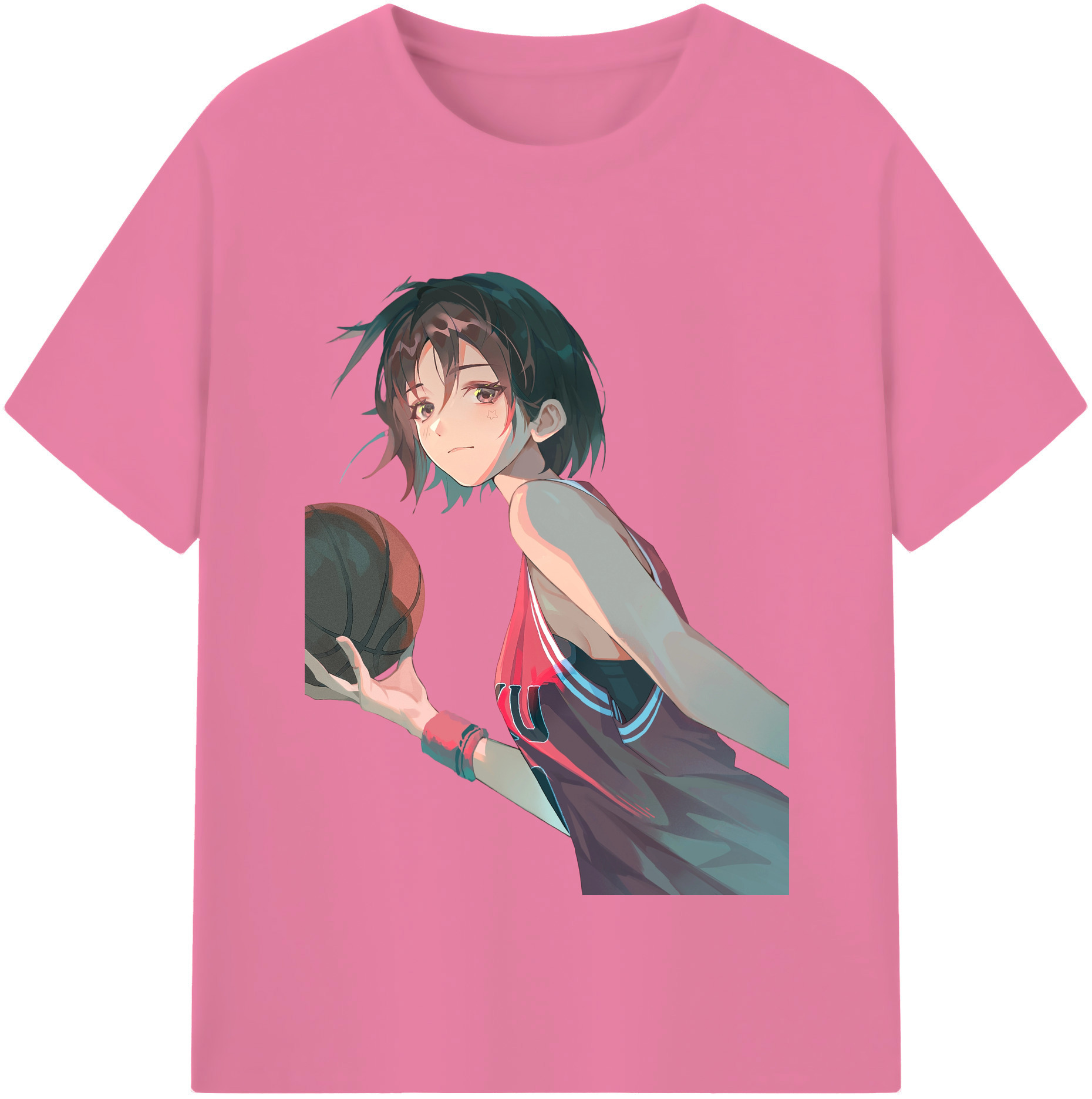 SLAM DUNK／スラムダンク 綿100％半袖Tシャツ（フロントプリント）